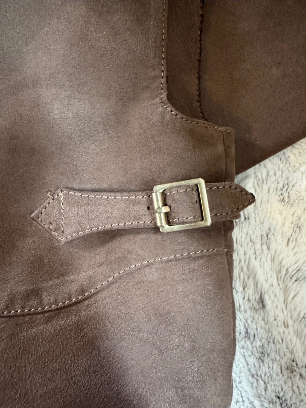 Candie's Taupe Suede Over-the-Knee Riding Boots